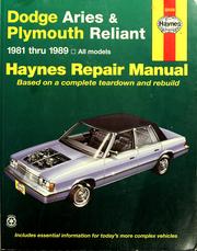 Cover of: Dodge Aries Plymouth Reliant by Warren, Larry.