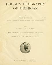 Cover of: Dodge's geography of Michigan