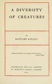 Cover of: A diversity of creatures
