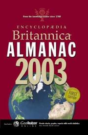 Cover of: Encyclopaedia Britannica Almanac 2003 (Encyclopedia Britannica Almanac)
