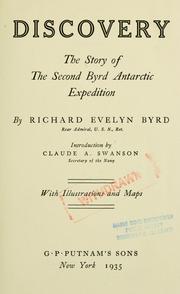 Cover of: Discovery by Richard Evelyn Byrd