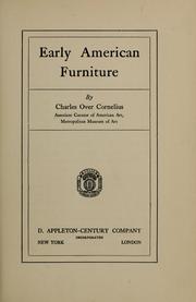 Cover of: Early American furniture