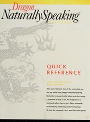 Cover of: Dragon NaturallySpeaking quicktorial: voice recognition software