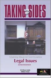 Cover of: Taking Sides: Clashing Views on Controversial Legal Issues (Taking Sides)