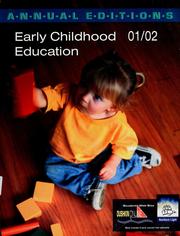 Cover of: Early childhood education 01/02 by Karen Menke Paciorek, Joyce Huth Munro
