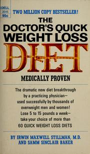 Cover of: The doctor's quick weight loss diet by Irwin Maxwell Stillman