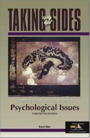 Cover of: Taking Sides: Clashing Views on Controversial Psychological Issues (Taking Sides)