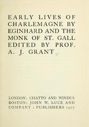 Cover of: Early lives of Charlemagne