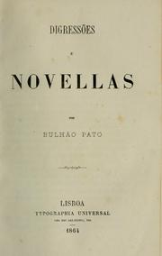 Cover of: Digressões e novellas