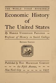 Cover of: Economic history of the United States