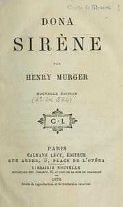 Cover of: Dona sirène