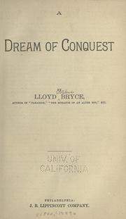 Cover of: A dream of conquest