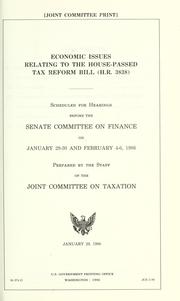 Economic issues relating to the House-passed tax reform bill (H.R. 3838)