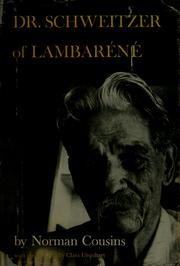 Cover of: Dr. Schweitzer of Lambaréné.