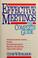 Cover of: Effective meetings