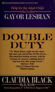 Cover of: Double duty by Claudia Black