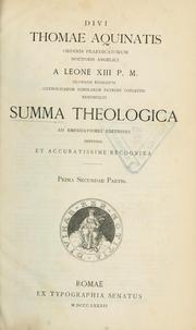 St Thomas Aquinas Summa Theologica Volume 2 by Thomas Aquinas