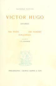 Cover of: Dramas by Victor Hugo