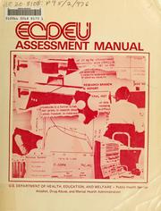 Cover of: ECDEU assessment manual for psychopharmacology by William Guy
