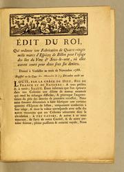 Cover of: Édit