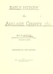 Cover of: Early history of Auglaize County by Joshua Dean Simkins