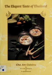 Cover of: The elegant taste of Thailand