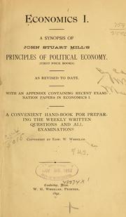 Cover of Economics I by John Stuart Mill
