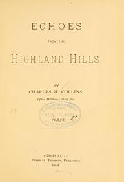 Cover of: Echoes from the Highland hills.