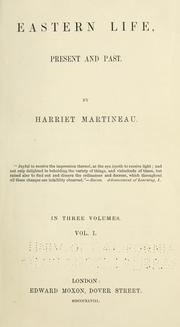 Cover of: Eastern life by Harriet Martineau