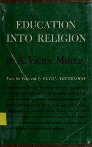 Cover of: Education into religion