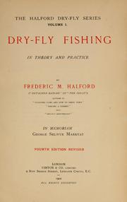 Cover of: Dry-fly fishing in theory and practice