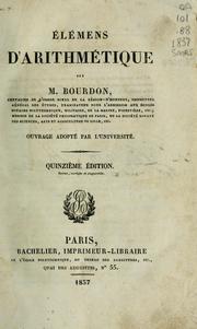 Cover of: Éléments d'arithmétique