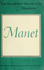 Cover of: Edouard Manet, 1832-1883 by Edouard Manet