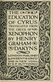 Cover of: The education of Cyrus by Xenophon