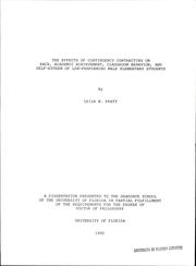 The effects of contingency contracting on race, academic achievement, classroom behavior, and self-esteem of low-performing male elementary students