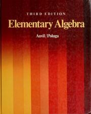 Cover of: Elementary algebra by Daniel L. Auvil