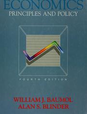 Cover of: Economics: principles and policy