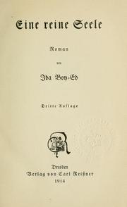 Cover of: Eine reine Seele: Roman