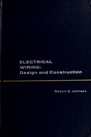 Cover of: Electrical wiring by Johnson, Robert Carl