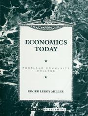 Cover of: Economics today for Portland Community College by Roger LeRoy Miller