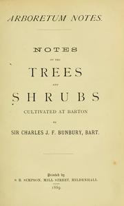 Cover of: Botanical notes at Barton & Mildenhall, Suffolk