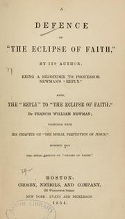 Cover of: eclipse of faith | Rogers, Henry