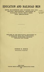 Cover of: Education and railroad men