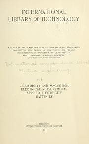 Cover of: [Electric engineering.]