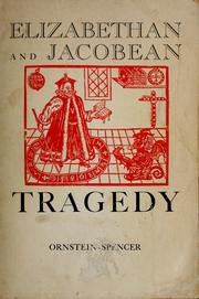 Cover of: Elizabethan and Jacobean tragedy: an anthology