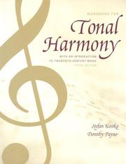 Cover of: Tonal Harmony Wkbk with Wkbk Audio CD and Finale CD-ROM