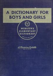 Cover of: Elementary dictionary by Noah Webster