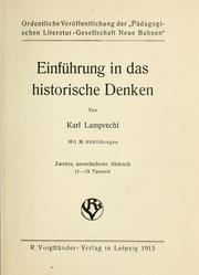 Cover of: Einführung in das historische Denken