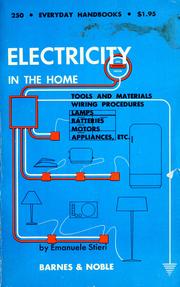 Cover of: Electricity in the home. by Emanuele Stieri