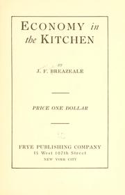 Cover of: Economy in the kitchen